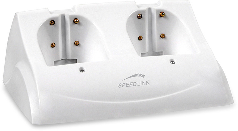 SPEEDLINK Twin Charge for Wii™ Белый адаптер питания / инвертор