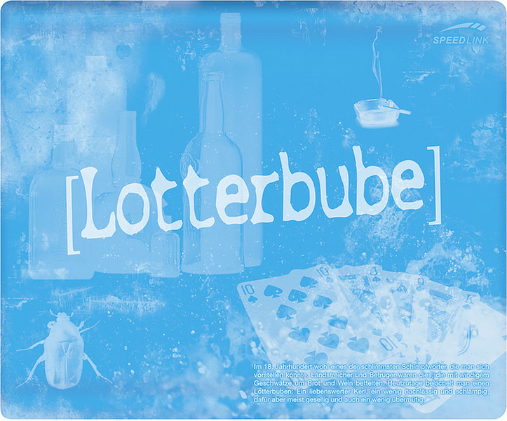 SPEEDLINK Silk Mousepad, Lotterbube Blau Mauspad