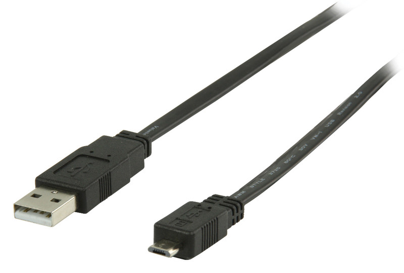 Valueline 1m, USB 2.0, USB A - Micro B