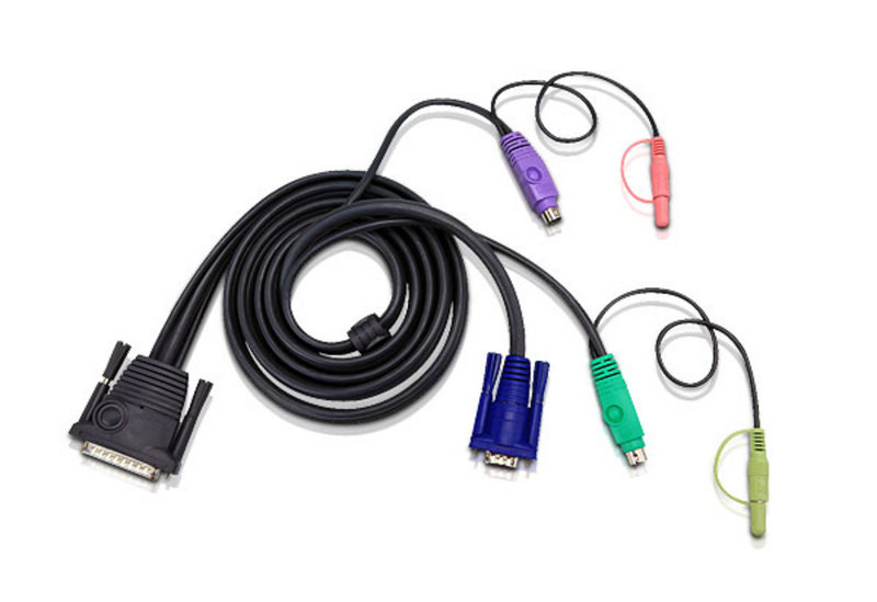 Aten 16ft PS/2 5m Black KVM cable
