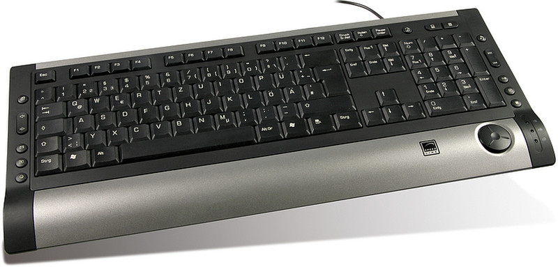 SPEEDLINK Silent Keystroke, grey USB QWERTZ Grau Tastatur