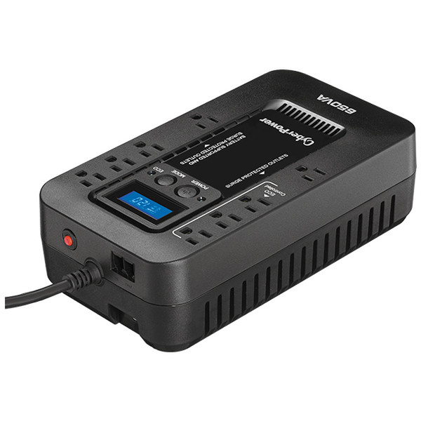 CyberPower EC650LCD Standby (Offline) 650VA 8AC outlet(s) Compact Black uninterruptible power supply (UPS)