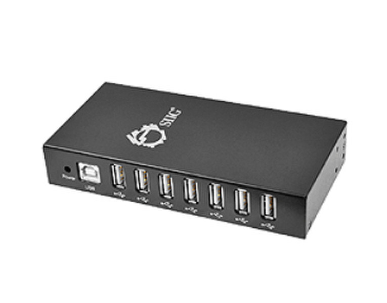 Siig ID-US0211-S1 480Мбит/с Черный хаб-разветвитель