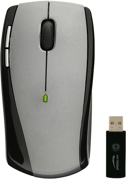 SPEEDLINK Spine Wireless Optical Mouse Беспроводной RF Оптический 1000dpi Серый компьютерная мышь