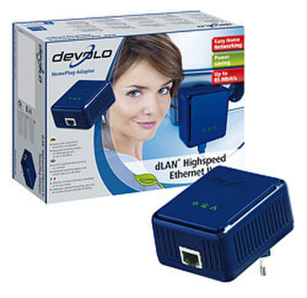 Devolo dLAN Ethernet HighSpeed II 85Mbit/s Netzwerkkarte