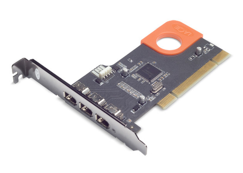 LaCie Firewire 400 PCI Card, Design by Sismo / 10 pack Schnittstellenkarte/Adapter