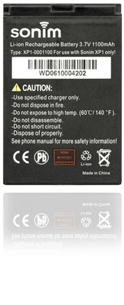 Sonim XP1 Battery Lithium-Ion (Li-Ion) 1100mAh 3.7V rechargeable battery