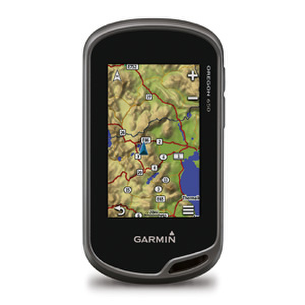 Garmin Oregon 650 Портативный 3" TFT Сенсорный экран 209.8г Черный, Серый