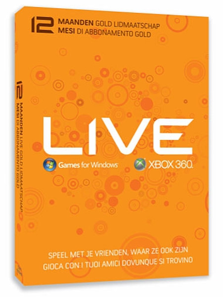 Db-Line 12M Gold Membership Card, Xbox 360 Live