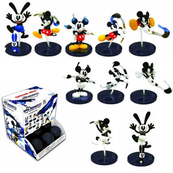 Tomy Epic Mickey Black,Blue,Red,White children toy figure