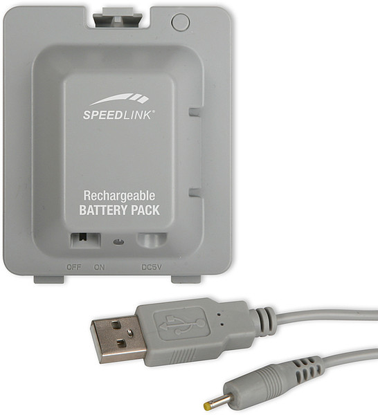 SPEEDLINK Extra Charge USB for WiiFit Silver power adapter/inverter