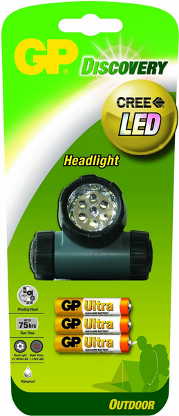 GP Batteries LOE205 Stirnband-Taschenlampe LED Grün