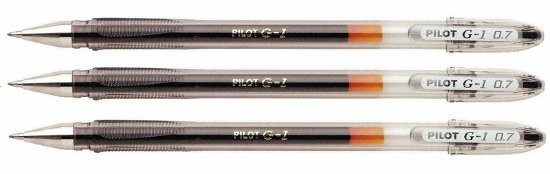 Pilot 001200301 Black 3pc(s) rollerball pen