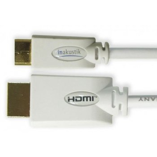 Inakustik 0042470156 1.5m HDMI Mini-HDMI White