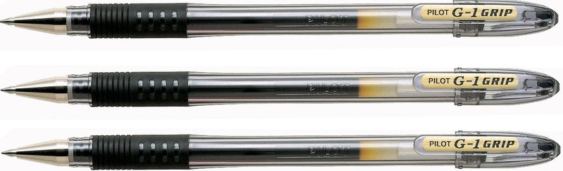 Pilot 012200301 Black 3pc(s) rollerball pen