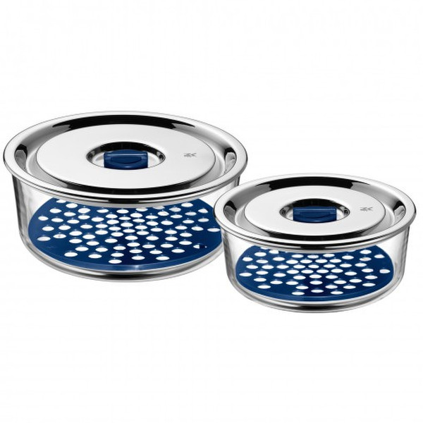 WMF 06.5491.6020 Round Box Blue,Stainless steel 2pc(s)