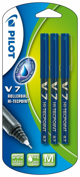 Pilot 101200303 Blue 3pc(s) rollerball pen