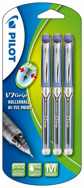 Pilot 103200303 Blue 3pc(s) rollerball pen