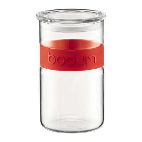 Bodum Presso Rund Glas Rot Einmachglas