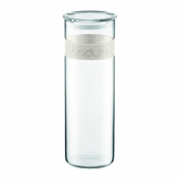 Bodum Presso Round Glass Transparent,White jar