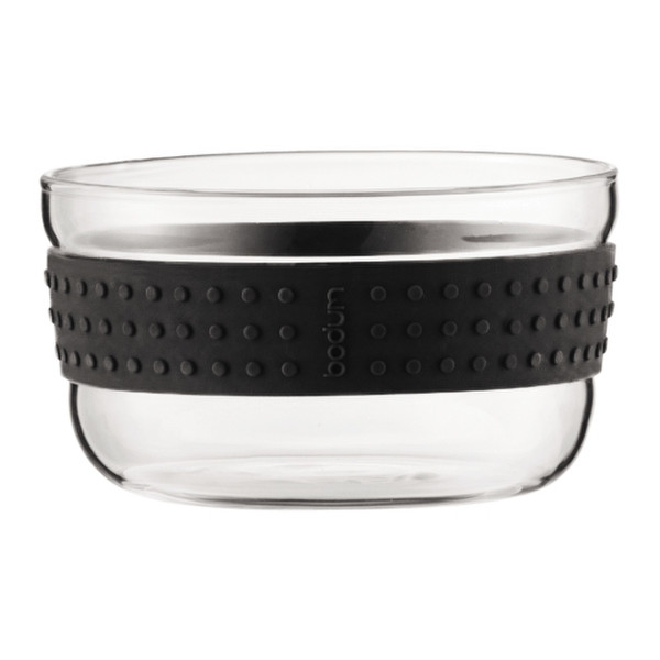 Bodum Pavina Bowl set Round Glass,Silicone Black,Transparent