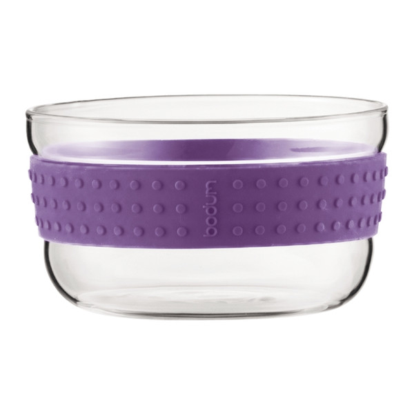 Bodum Pavina Bowl set Round Glass,Silicone Purple,Transparent