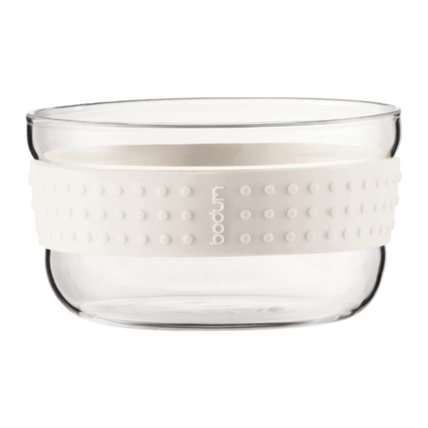 Bodum Pavina Bowl set Round Glass,Silicone Transparent,White
