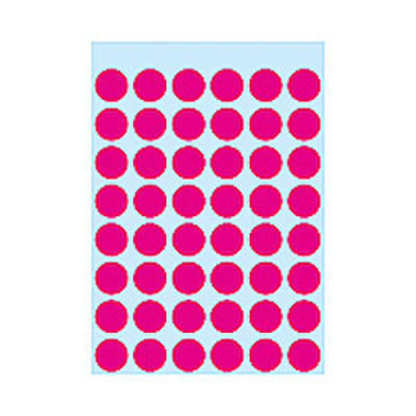 HERMA Multi-purpose labels ø 12mm pink 240 pcs. Красный 240шт самоклеящийся ярлык