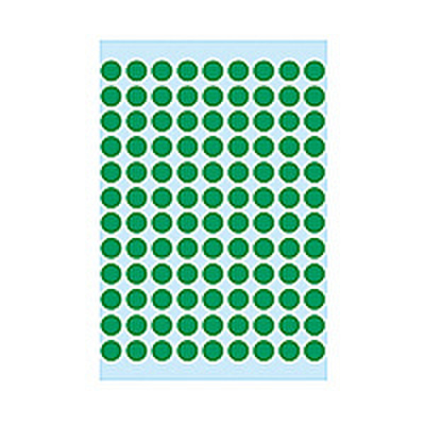 HERMA Multi-purpose labels ø 8mm dark green 540 pcs. Зеленый 540шт самоклеящийся ярлык