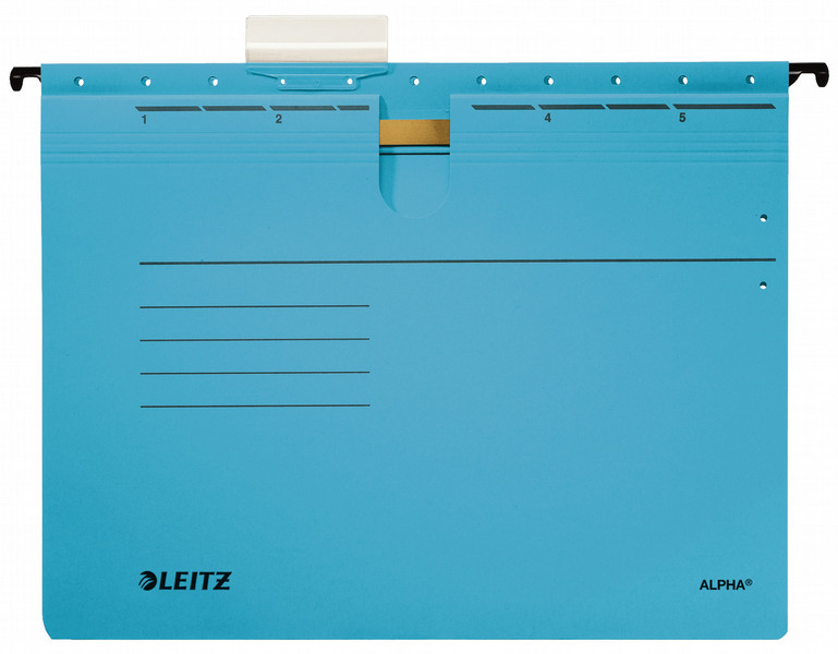 Leitz Alpha A4 Картон, Металл Синий 5шт навесная папка