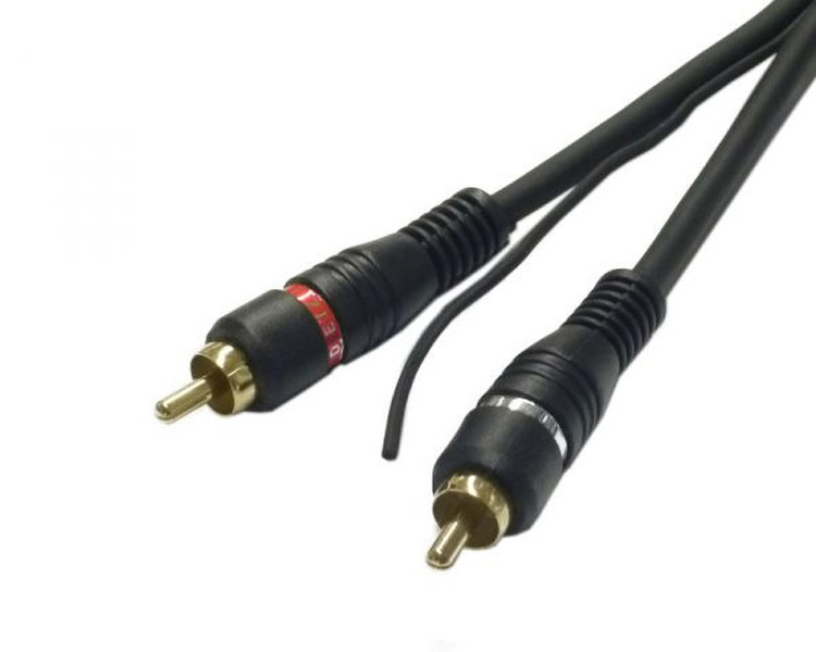 Dietz 20401 0.75m RCA RCA Schwarz Audio-Kabel
