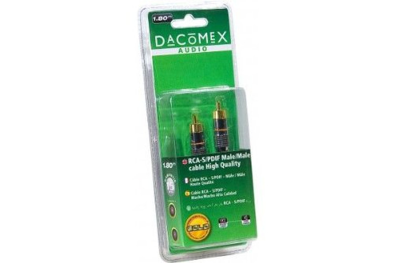 Dacomex 222100 3 x RCA S/PDIF Черный кабельный разъем/переходник