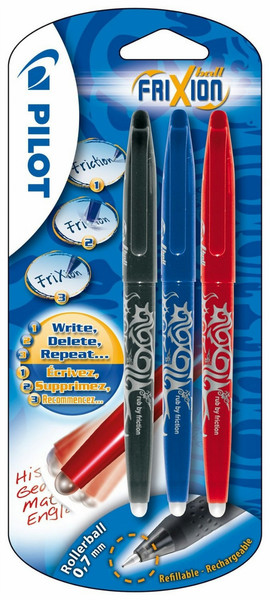 Pilot 224200300 Black,Blue,Red 3pc(s) rollerball pen