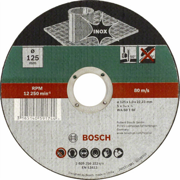Bosch 2609256322 Ріжучий диск 1шт аксессуар для угловых шлифмашин