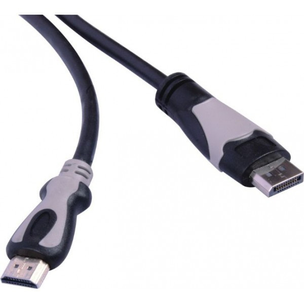 Waytex 1.8m HDMI/DVI 1.8м HDMI DisplayPort Черный адаптер для видео кабеля