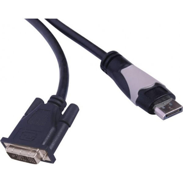Waytex 1.8m Display Port/DVI 1.8m DisplayPort DVI Schwarz Videokabel-Adapter