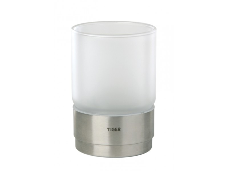 Tiger 3045.3.09.41 Stainless steel,Transparent,White Freestanding toothbrush holder