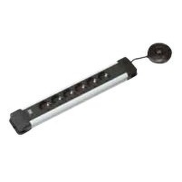 Bachmann CONNECTUS Indoor 6AC outlet(s) 1.5m Black,Silver power extension