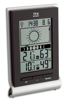 TFA Xeno Black,Silver weather station