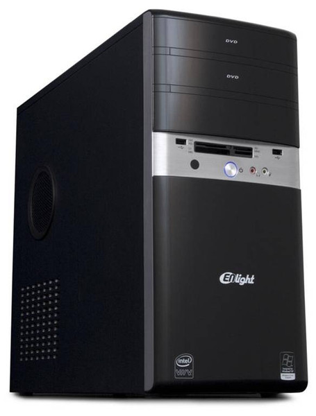 Enlight EN-2417 Micro ATX Mini Tower Mini-Tower Black,Silver computer case