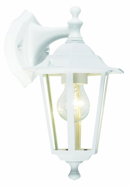 Brilliant Crown Outdoor wall lighting E27 White