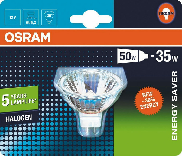 Osram Decostar 35Вт GU5.3 Теплый белый галогенная лампа
