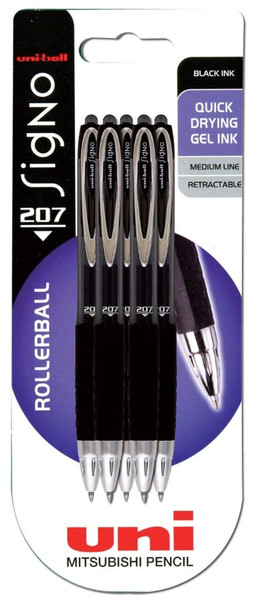 Uni-Ball Signo Gel 207 Black 5pc(s)