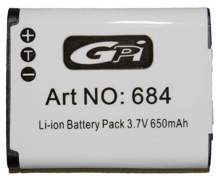 Bilora GPI 684 Lithium-Ion 650mAh 3.7V rechargeable battery
