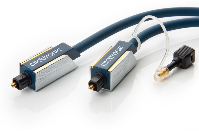 ClickTronic 70570 5m TOSLINK TOSLINK Blue,Silver audio cable