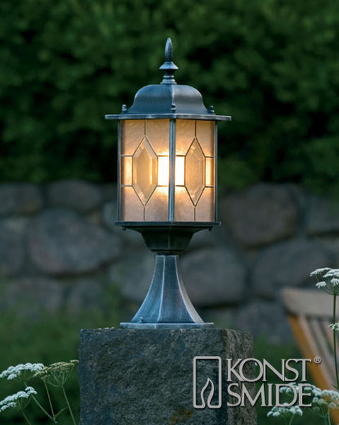 Konstsmide 7246-759 Outdoor pedestal/post lighting Schwarz, Silber Außenbeleuchtung