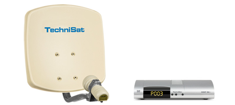 TechniSat DigiDish 33 + 1x DIGIT S2 e Beige Satellitenantenne