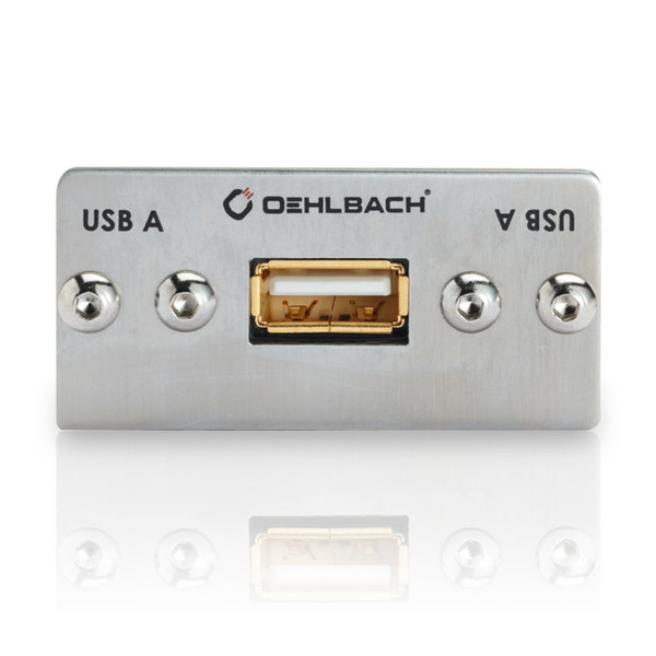 OEHLBACH MMT-C USB.2 A/B Silver socket-outlet