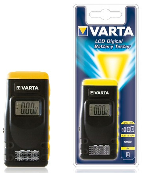 Varta 891101401 Черный, Желтый тестер аккумуляторных батарей