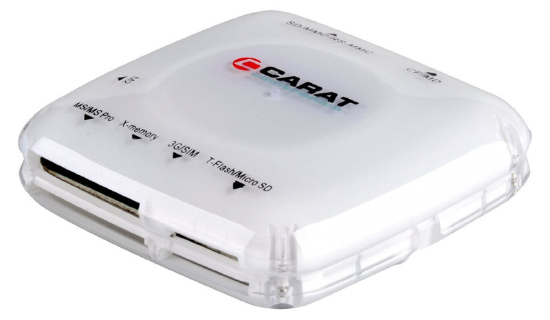 Carat 895082 USB 2.0 Белый устройство для чтения карт флэш-памяти